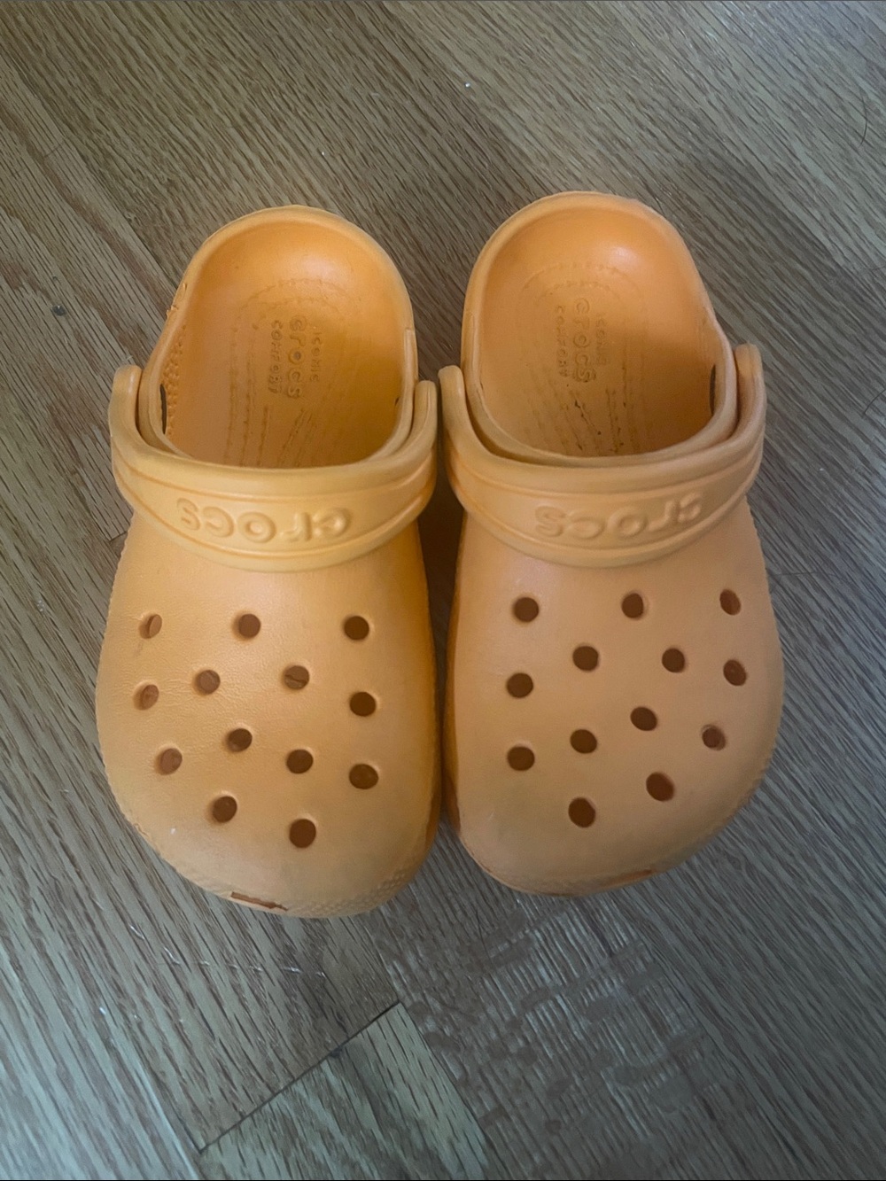 CROCS Kids' Classic Clog in Bright Orange